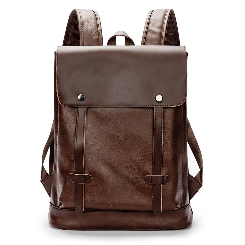 

Cross Border for Manufacturers Straight Hair a Generation of Fat Men Backpack Soft Leather Backpack Casual Men's Bag