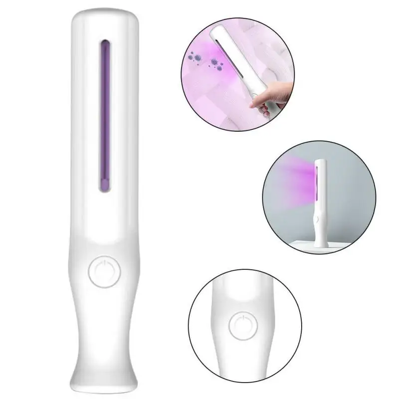 

Travel Portable UVC Ultraviolet Germicidal Lamp Handheld Ultraviolet Disinfection Lamp Mask Clothing Personal Items Disinfection