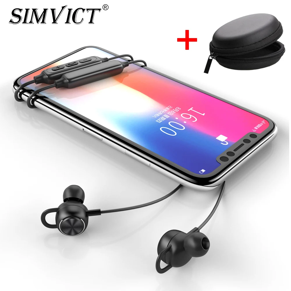 Беспроводные Bluetooth наушники Simvict G2 беспроводные с шейным ремешком гарнитура