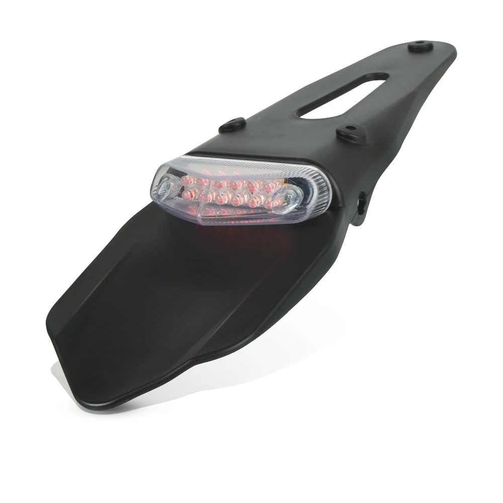 For Kawasaki D-TRACKER KDX KLX 125 140 150 175 200 220 250 300 450 650 SR G L BF S R S Dirt Bike Fender LED Stop Rear Tail Light