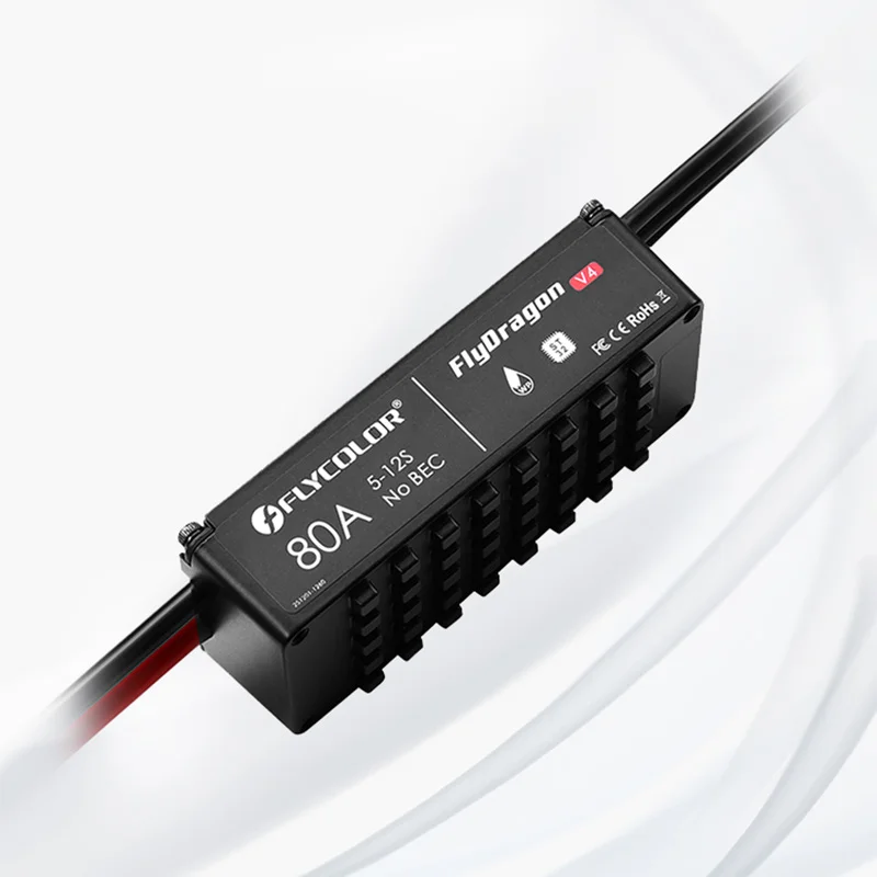 FATJAY Flycolor FlyDragon V4 80A Agricultural UAV ESC waterproof 5-12S for multiritor quadcopter
