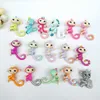 20pcs/lot Little Cute Finger Monkey 5cm Kids Toys Pencil Decoration Birthday Gift Key Chains 1