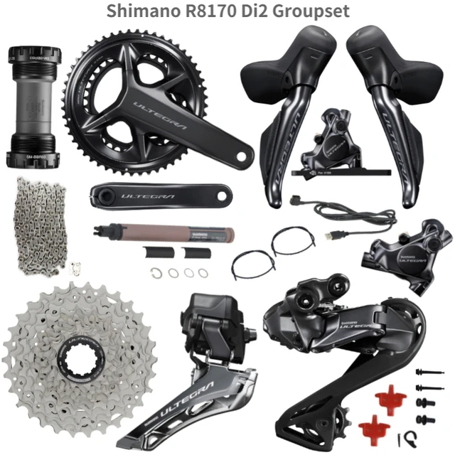 Shimano ultegra di2,r8170,2x12ギア,ディスクブレーキ付き - AliExpress