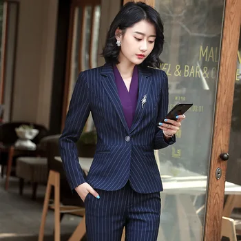 

Autumn Suit Occupation Suit Stripes Ol Occupation Pack Positive Pack Interview Female Temperament Tooling