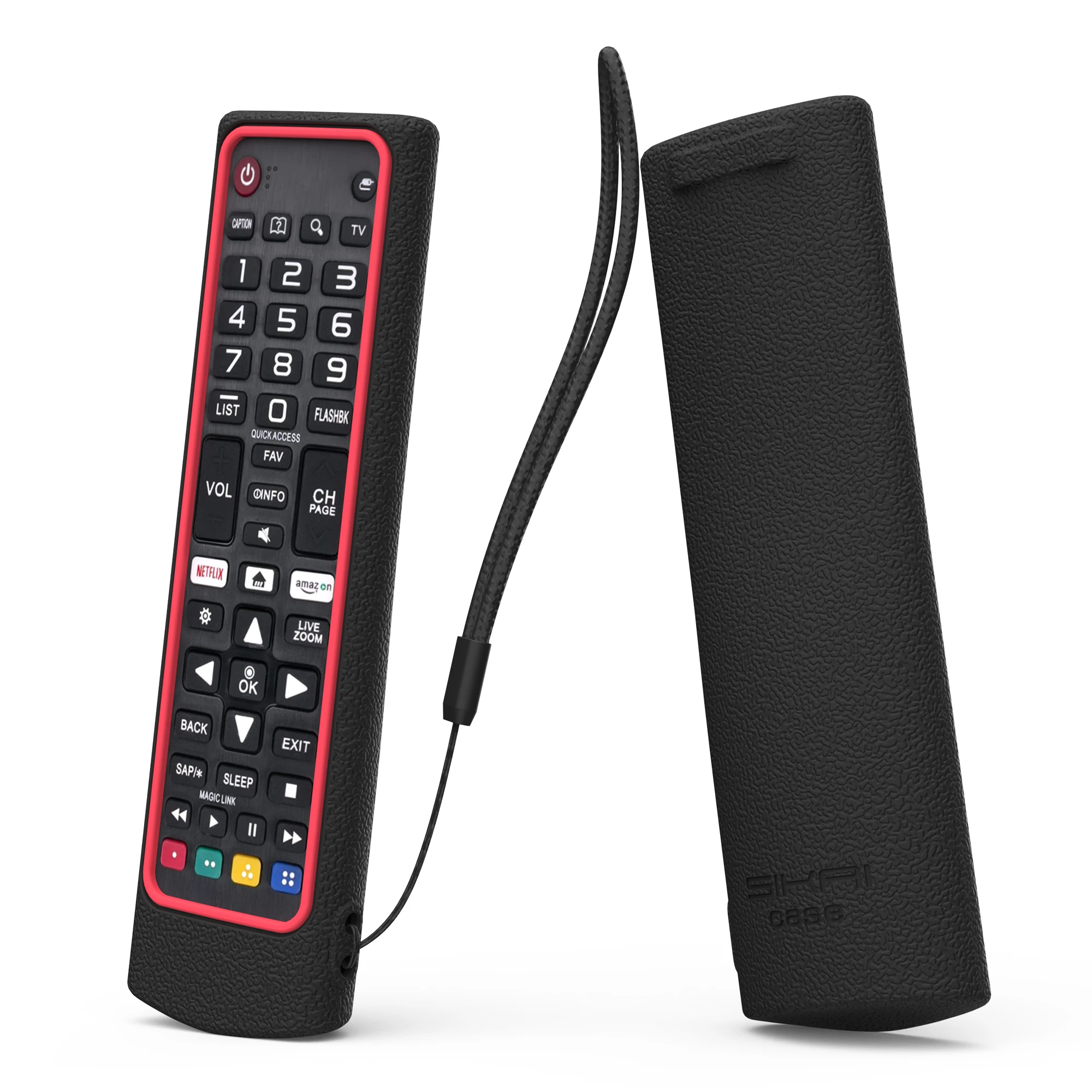 Funda De Silicona Antideslizante Para Control Remoto De Sky Q TV (negra