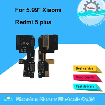 

Original M&Sen USB Charging Port Charger Board Flex Cable For Xiaomi Redmi 5 plus Dock Plug Connector With Microphone Flex Cable