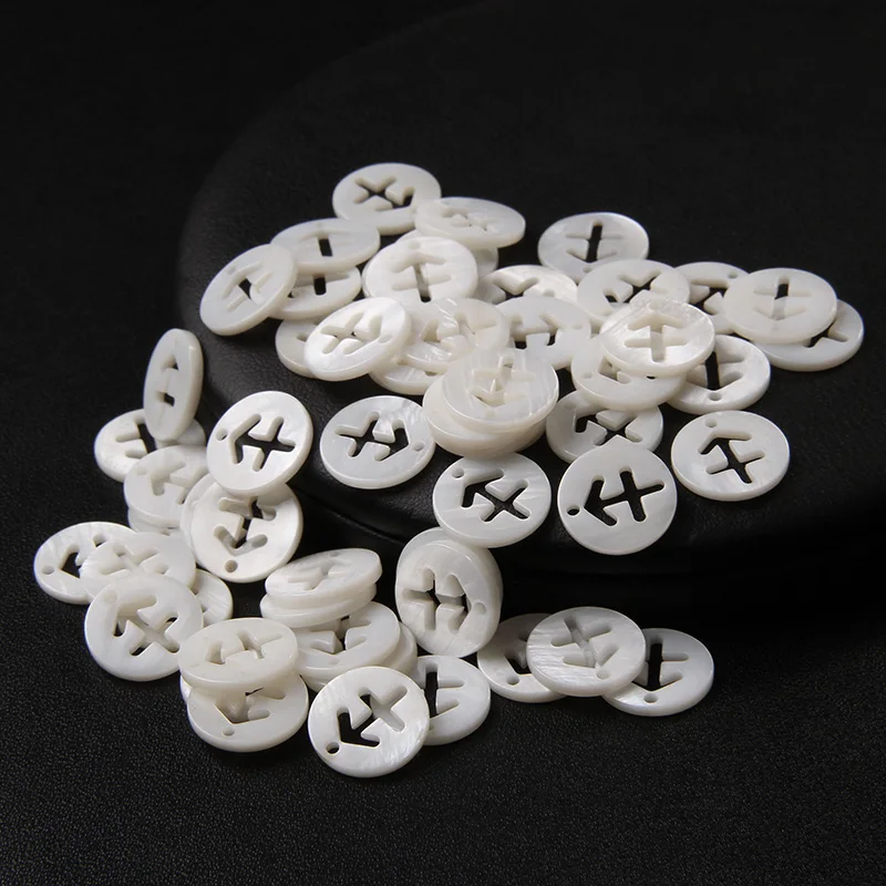 Elegant Zodiac Constellation Mother of Pearl Carved Beads - 11mm Round