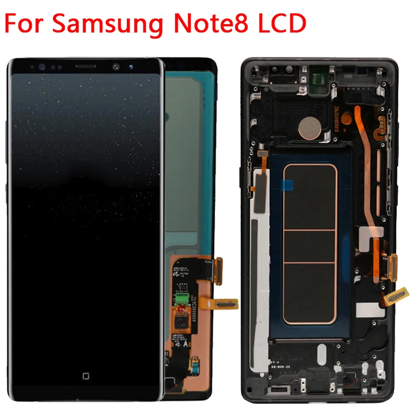 

Original Amoled N950f LCD For Samsung Galaxy Note 8 LCD Screen Display Frame Assembly SM-N950F LCD Screen With Black Dot