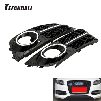 

1 Pair Fog Light Cover Grille Grill For Audi A4 B8 RS4 2008-2012 Car Front Bumper Light Grills in Racing Grills Auto Accessories
