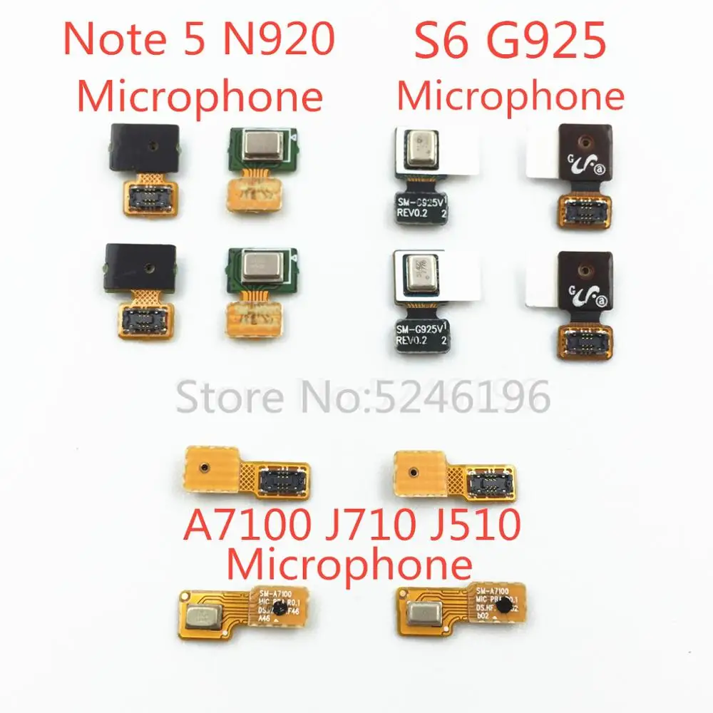 1 шт. приемник микрофона Динамик гибкий кабель для Samsung Note 5 N920 N920F S6 G925 G925V A7100 J510 J710