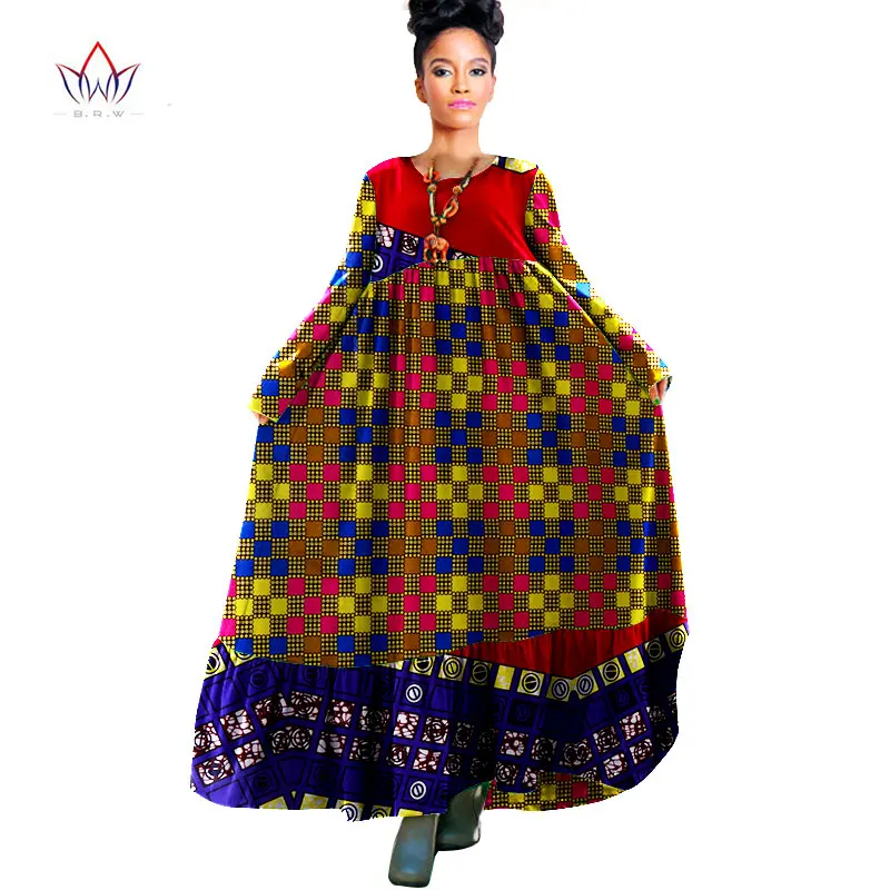 17 Brw в африканском стиле Одежда традиционная базенская Riche осеннее платье Boho style Robe Femme Макси платье женские Платья Туника Платья WY931 - Цвет: 17