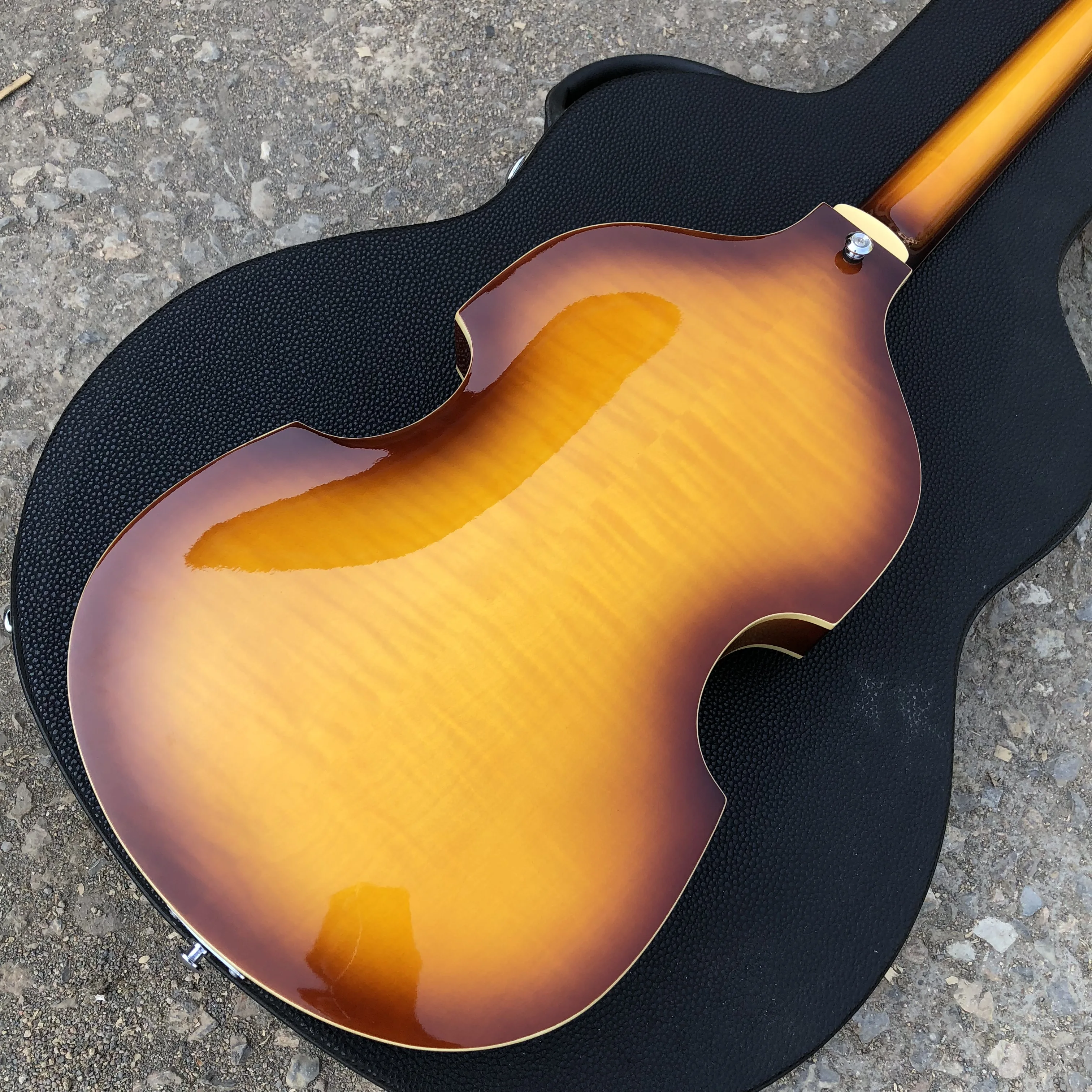 Фабрика Sunburst Hofner Скрипка 4 струны электрическая бас гитара BB2 значок серии Hofner табак burst Винтаж CT бас