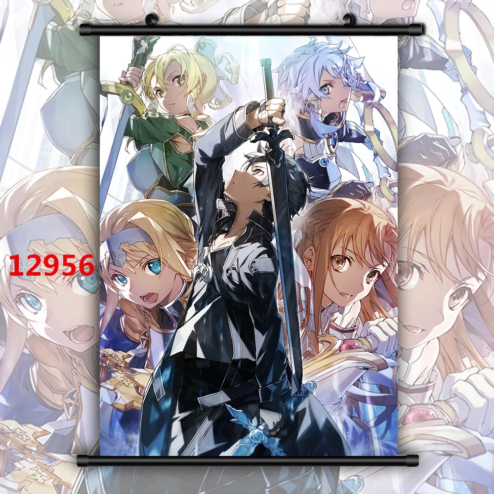 Sword Art Online Alicization HD Print Anime Wall Poster Scroll Room Decor