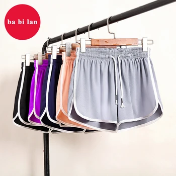 

2020 spring summer Women Sports Gym Shorts High Waist Training Summer Casual Elastic Short