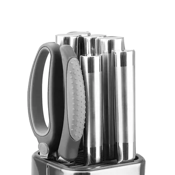 

8 Inch Knife Holder Rack for Kitchen Knife Set Scissors 304 Stainless Steel Cooking Utensils Organizer Knives Stand Block Tool