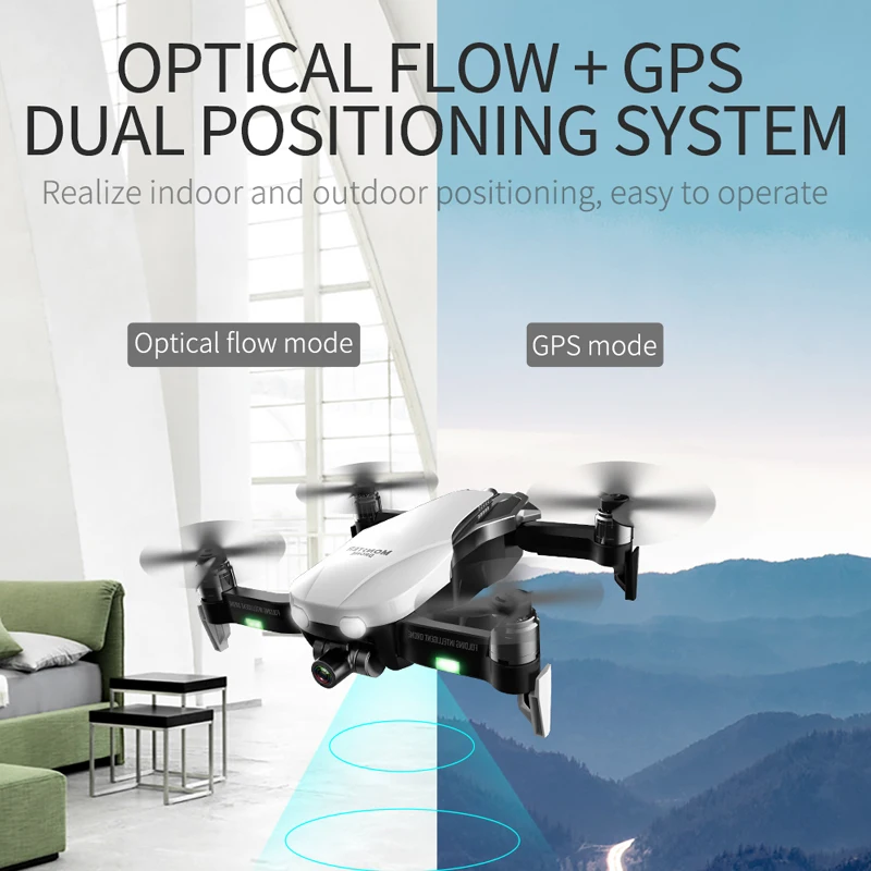 Drone with HD Camera 2K Two-Axis Anti-Shake RC Quadcopter WiFi FPV Drone Profissional Quadrocopter