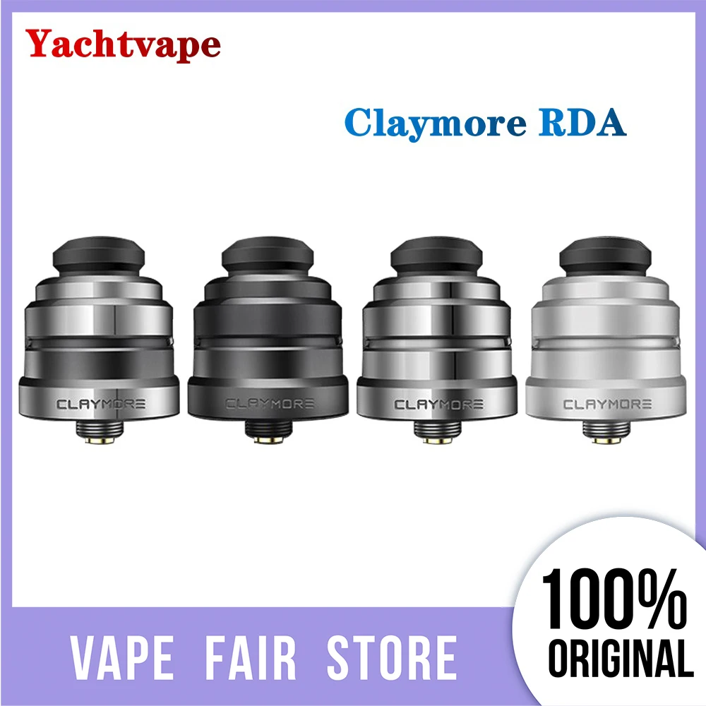 Оригинальный атомайзер Yachtvape Claymore RDA с двойным регулируемым верхним потоком