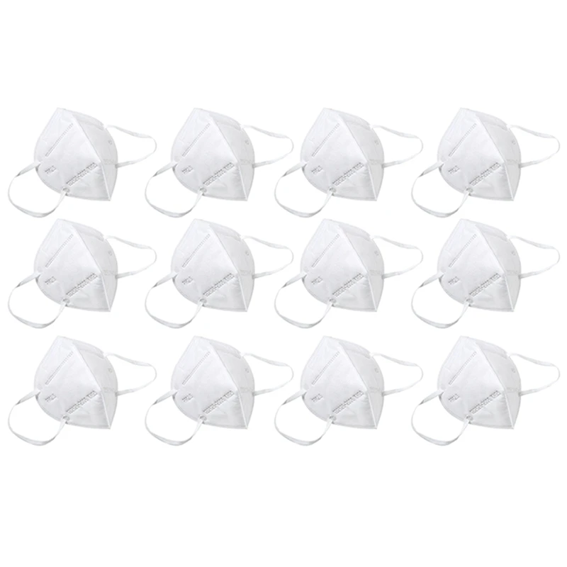 

Hot 3C-12 Pcs KN95 Dustproof Anti-Fog and Breathable Face Masks N95 Mask 95% Filtration Features As KF94