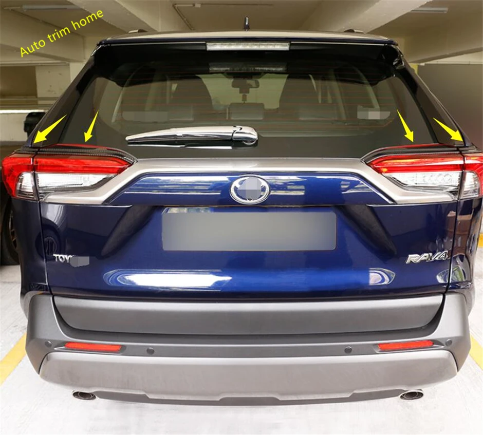Lapetus задние фонари лампы век брови полосы крышка отделка Подходит для TOYOTA RAV4 RAV 4 ABS авто аксессуары