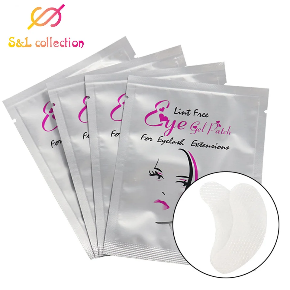 meirentou Eyelash Extension Paper Patches Grafted Eye Stickers Eyelash Under Eye Patch Eye Skin Care Hydrogel Eye Patch - Color: meirentou