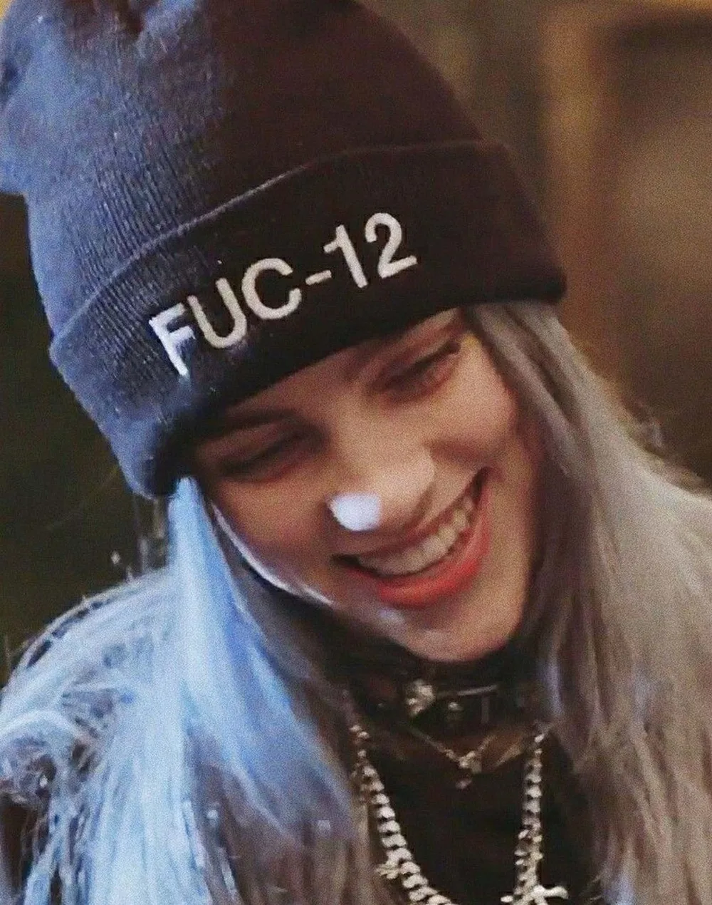 FUCT Beanie FUC-12, вязаная зимняя шапка, однотонная, с черепами, Billie Eilish, костюм, аксессуар, подарки, теплые зимние друзья, U CANT TRUST