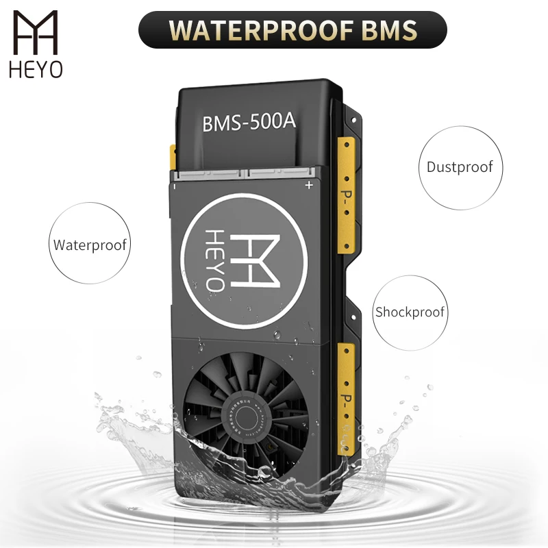 Защитная плата HEYO 16S 60V NMC Li Ion BMS 80A 100A 200A 300A 400A небольшой баланс вентилятора