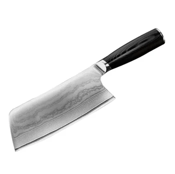 

Mecta handle Damascus 6.7 inch sharp kitchen knife from 2 pieces