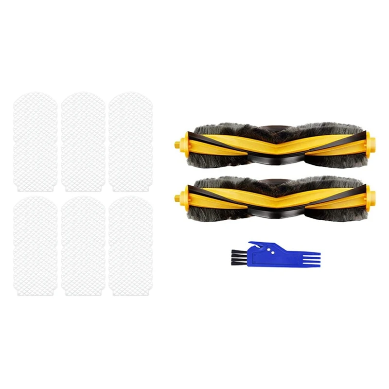 60Pcs Disposable Mop Cloth Rags with 2 Pcsk Replacement Vacuum Cleaner Roller Brush for Ecovacs Deebot Ozmo 950 920 | Бытовая техника