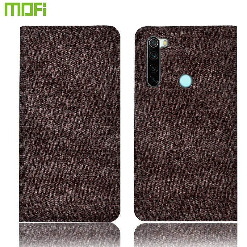 Чехол для redmi note 8 T, чехол MOFi для xiaomi redmi note 8T global, флип-чехол, силиконовая ткань, note 8 pro, матовый чехол-книжка, capas