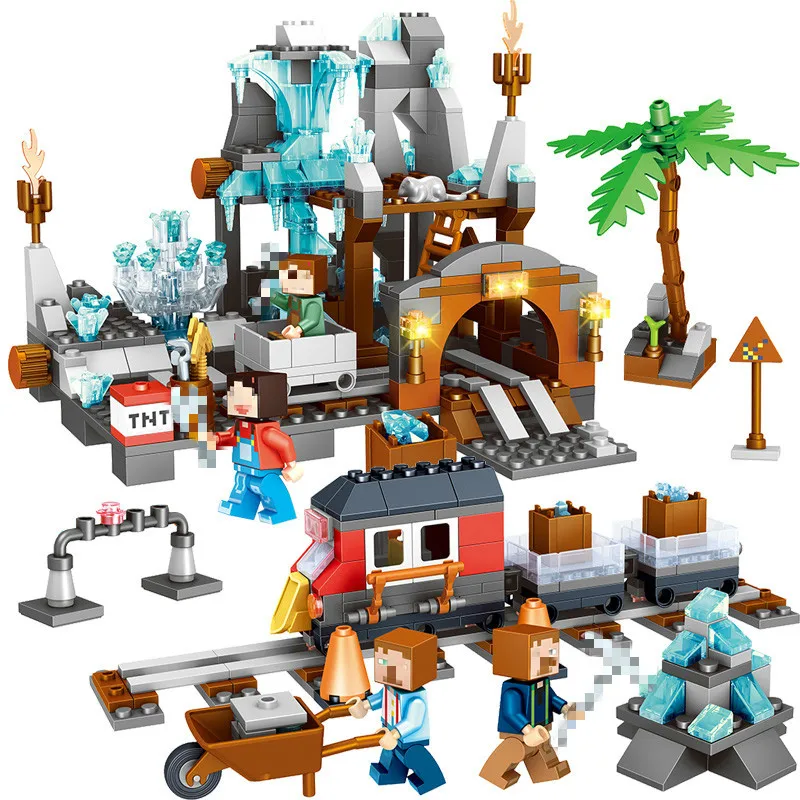 

718pcs My World Village QL0536 Friends Legoings MinecraftIngss Building Blocks Figures Duplos Technic Bricks Children Toy Gifts