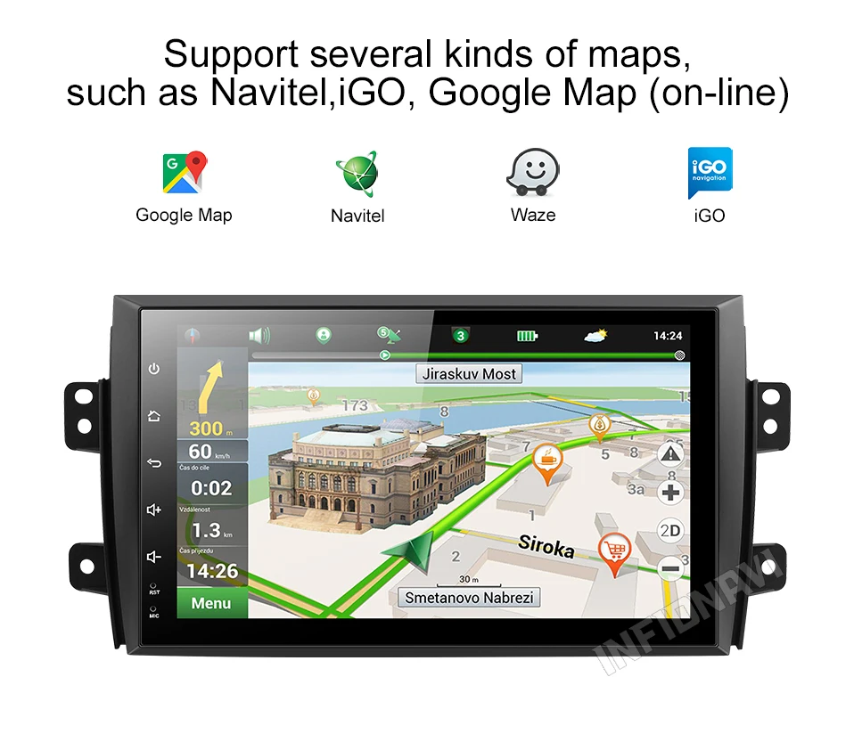 Android 9,0 автомобильный dvd для Suzuki SX4 2007-2013 gps навигация автомобиля Радио Видео Стерео Мультимедиа Плеер ips экран