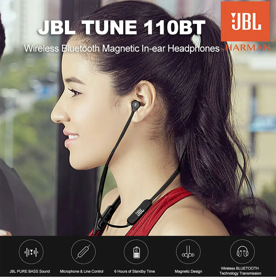 JBL Tune 110BT Earphone Bluetooth 