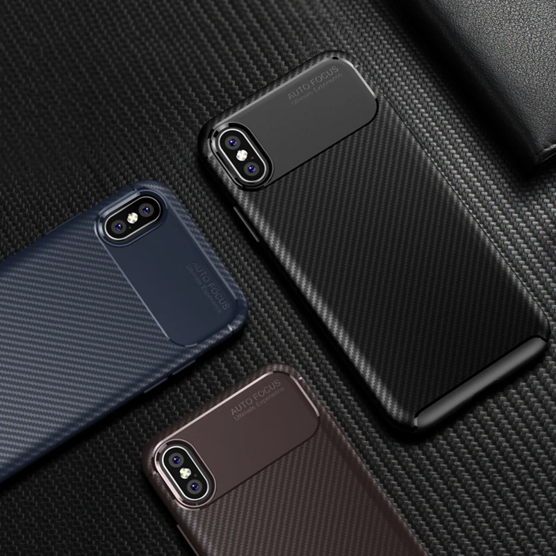 Роскошный углеродный чехол из ТПУ для Iphone X XR XS Max iPhone 7 plus 8 Phone Чехол 6 6s |
