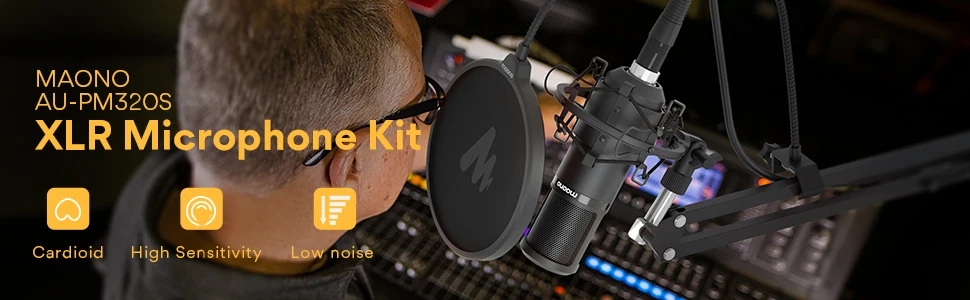 cardióide vocal studio gravação mic para streaming de voz sobre casa-estúdio