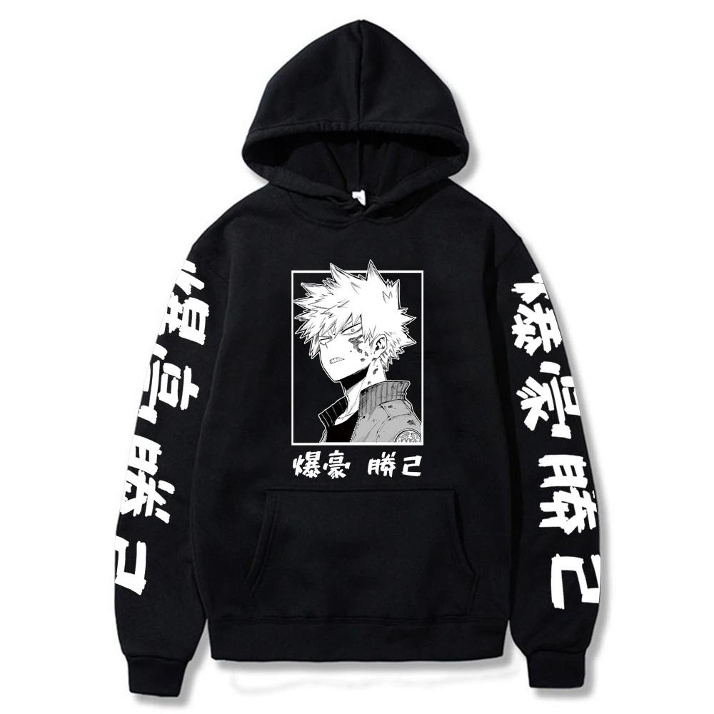 Sudadera con capucha de My Hero Academia Katsuki Bakugo para hombre y mujer, ropa Unisex, Moleton