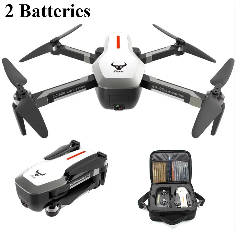 ZLRC Beast SG906 5G Wifi gps FPV Радиоуправляемый Дрон с камерой 4K и сумочкой складной VS Visuo XS816 F11 Радиоуправляемый квадрокоптер Дрон - Цвет: 2 batteries