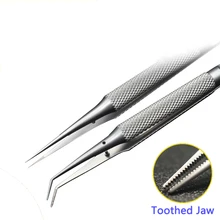 Механическое обслуживание чип Олово посадки Пинцет позиционирования противоскользящие щипцы ремонт пресс-сетка титановый сплав Немагнитный Пинцет