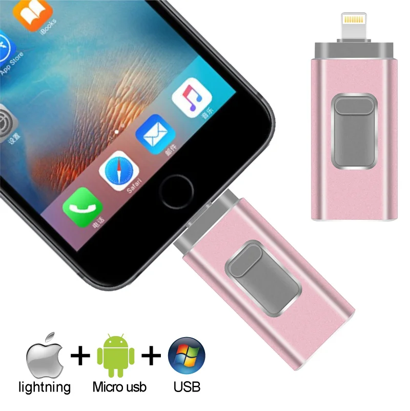 

16/32/64GB Storage Flash Drive 128GB 256GB Mini Memory USB Flash Drive Stick For iOS iPhone/iPad/Mac/Android/PC OTG Pendrive