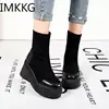 Autumn Boots Women Shoes Woman Boots Fashion Round toe Ankle Boots 2022 Winter Elastic Black Boots Comfortable Botas ► Photo 3/6