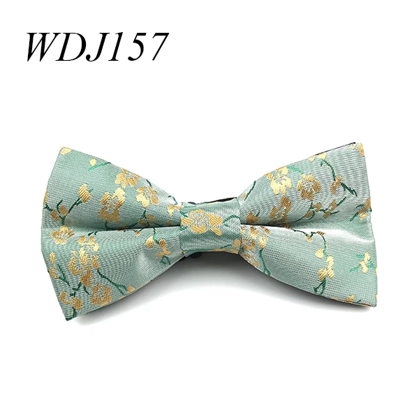 Party Wedding Bow Tie for Men Luxury Polyester Woven Mans Bowtie - Цвет: WDJ157