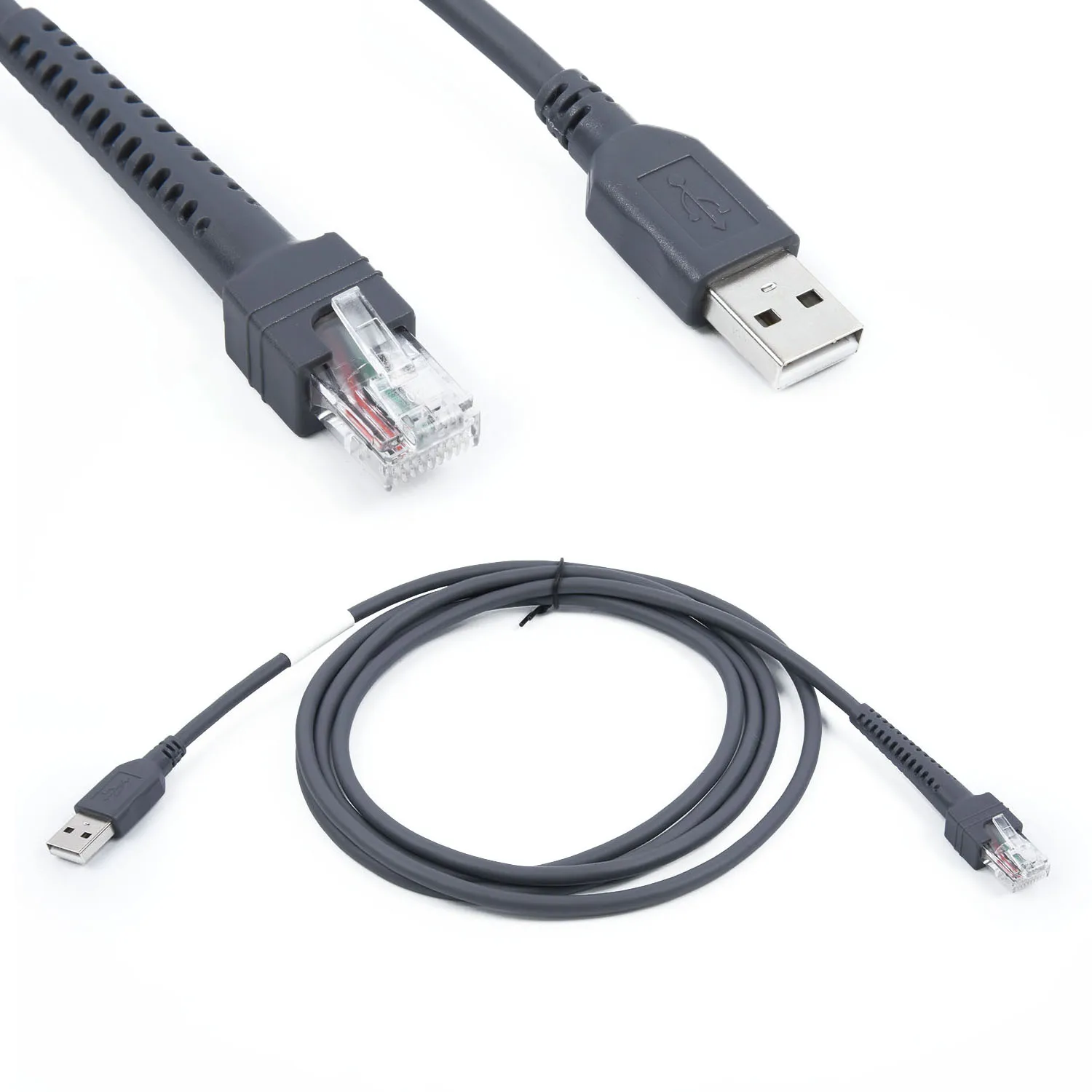 Часть кабеля для сканера штрих-кода символа LS9208i/LS9203i/LS7708/LS7808/DS3400