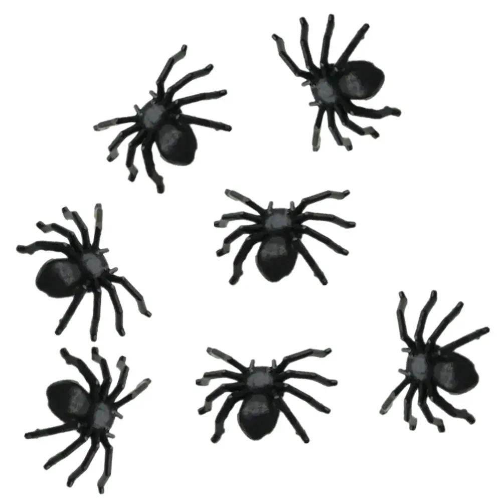 30Pcs/Set Plastic Realistic Mini Spider Toy Halloween Party Prop Decoration Festive Supplie | Дом и сад