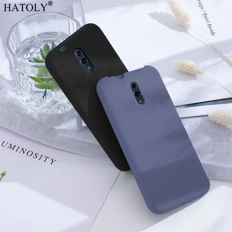 Para OPPO Reno Funda para OPPO Reno Funda trasera de lujo de silicona líquida Color sólido Funda protectora de teléfono para OPPO Reno Bumper