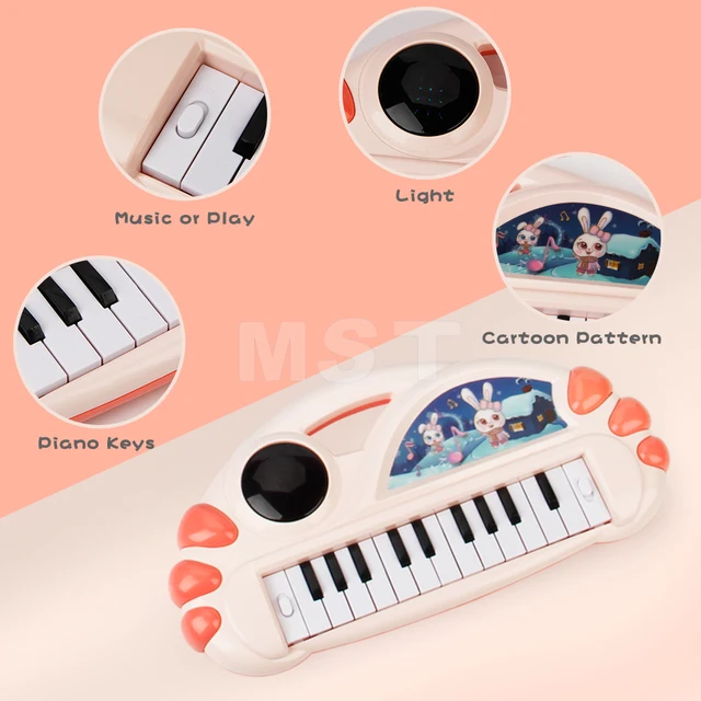 Crianças multi-função música órgão eletrônico pequena menina do sexo  masculino bebê piano infantil brinquedos educativos 2-3-4 anos de idade -  AliExpress