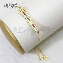 10 шт. прямоугольные столбы ювелирные браслеты аксессуары браслеты Разъем для женщин модные ювелирные изделия браслет браслеты подарок 5743