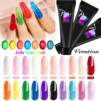 

Verntion Quick Jelly Clear PolyGel Extension Gel UV LED Acrylic Builder Gel Tips Polygel Slip Solution Liquid Extension Nail Art