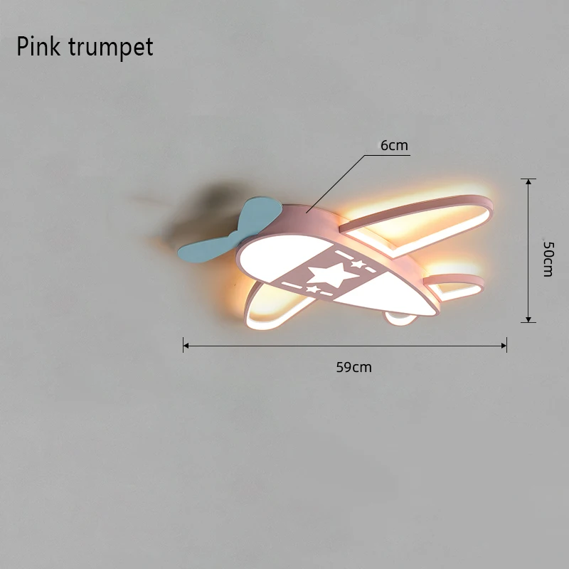 Скандинавский Железный акриловый светодиодный потолочный светильник ing светодиодный потолочный светильник для мальчиков и девочек романтическая гостиная детская комната потолочный светильник - Цвет корпуса: 59cmx50cm Pink