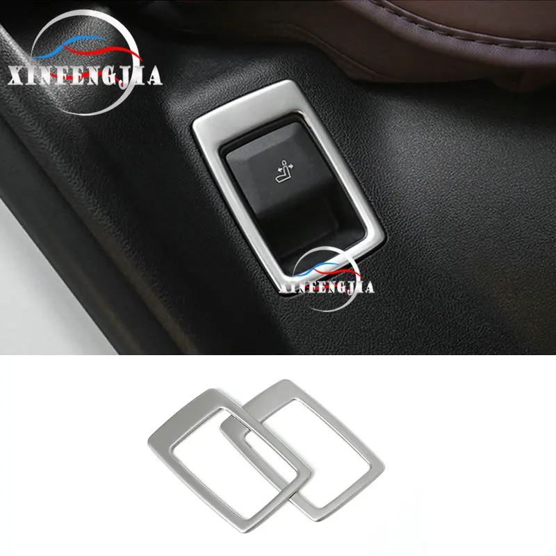 For BMW X3 X4 G01 G02 Stainless Rear Seat Adjust Button Frame Cover 2018-2019