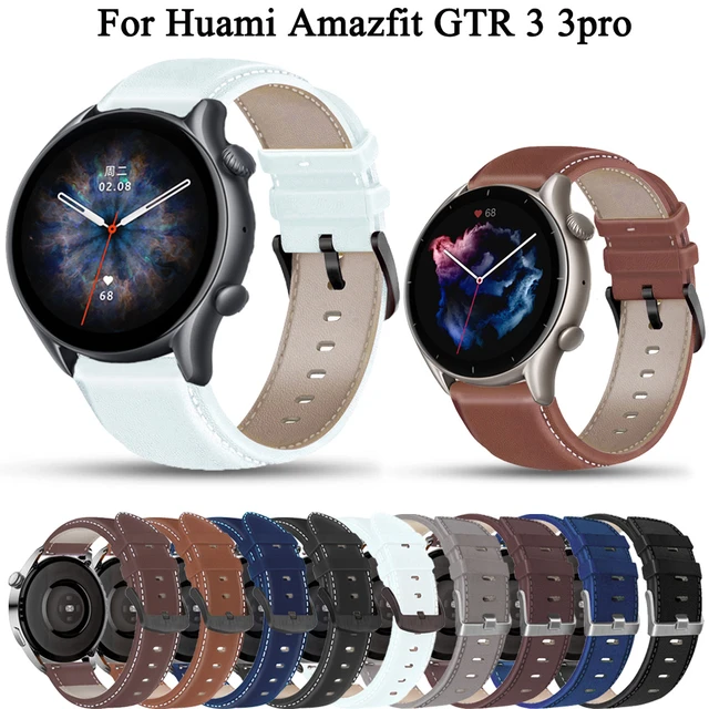 22mm Bracelet Wrist Straps For Huami Amazfit GTR 3 4 Smartwatch Leather  Silicone Watchband For Amazfit GTR 3 Pro/2/2e/47mm/Pace - AliExpress