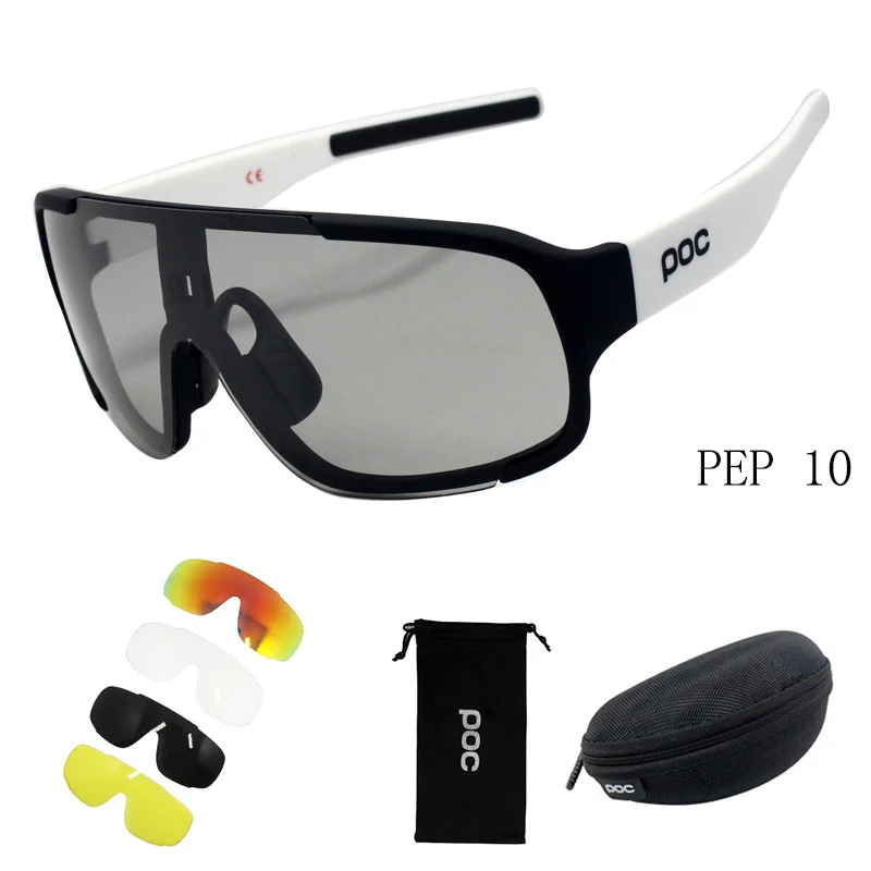 Поляризационные очки POC с 5 линзами, фотохромные, уф400, уличные, для езды на велосипеде, спортивные, для велоспорта, солнцезащитные очки для мужчин и женщин, велосипедные очки